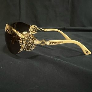 Bulgari Sunglasses 6039-B 278/13. Limited edition with many Swarovski crystals
